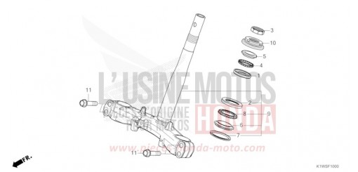 TIGE DE DIRECTION SH350ASS de 2025